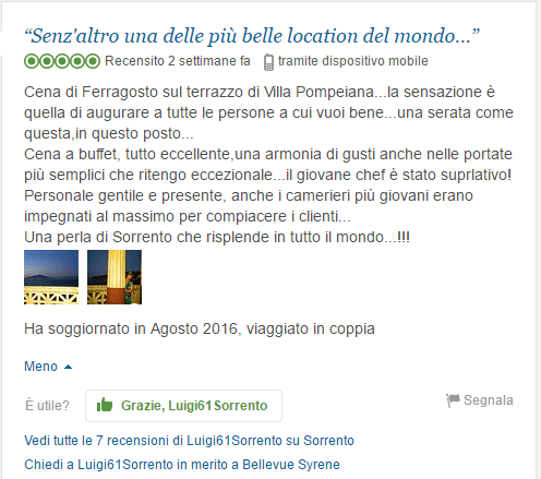 4.Recensione Bellevue Syrene - Sorrento