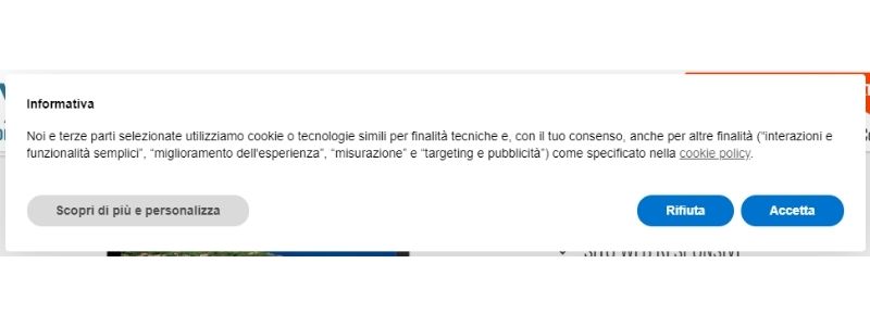 cookie banner nuove linee guida garante privacy